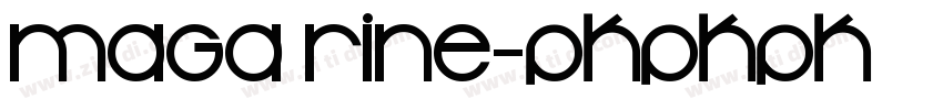 maga rine字体转换
